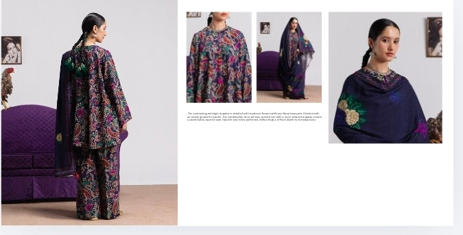 Coco by Zara Shahjahan Sofia 6A Linen 3PC Unstitched | 101% Original