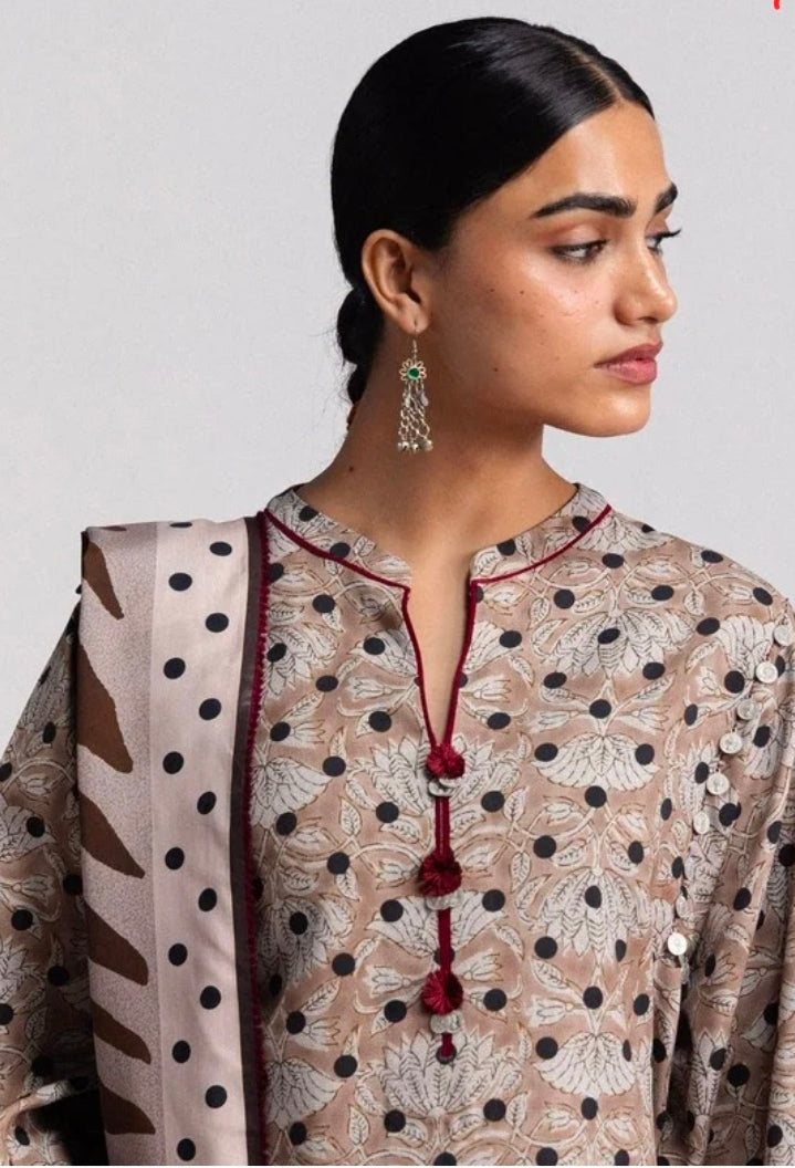 Coco by Zara Shahjahan Elowen 7B Linen 3PC Unstitched | 101% Original