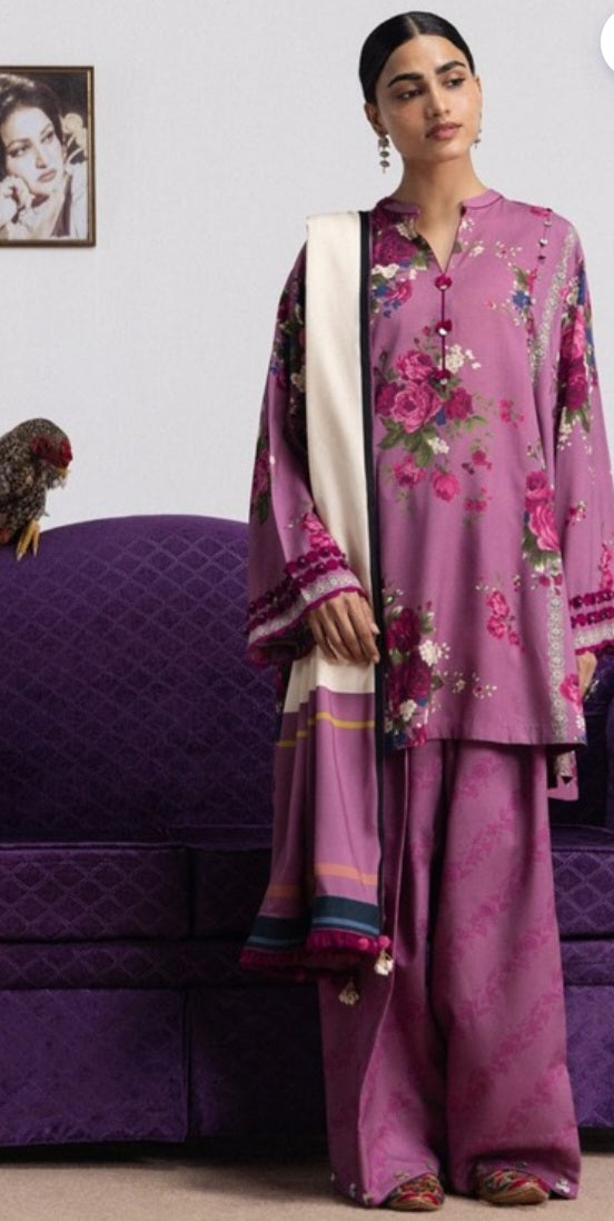 Coco by Zara Shahjahan Katya 9A Linen 3PC Unstitched | 101% Original
