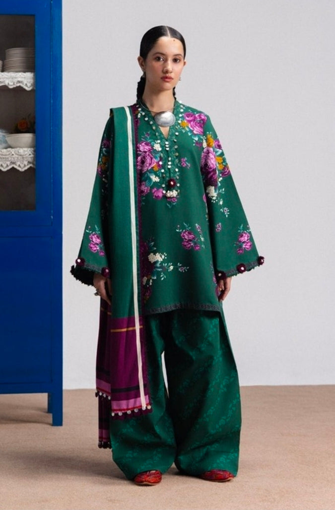Coco by Zara Shahjahan Katya 9B Linen 3PC Unstitched | 101% Original