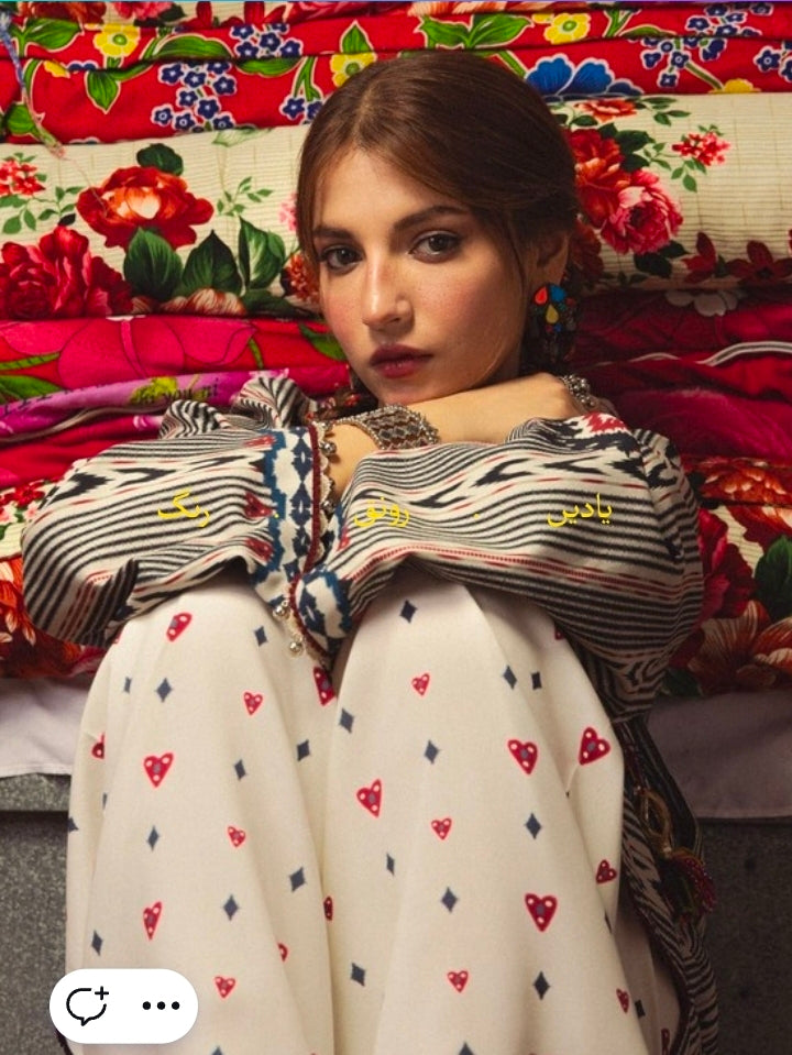 Coco by Zara Shahjahan Leela 10A Linen 3PC Unstitched | 101% Original