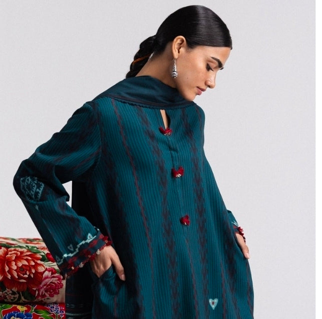 Coco by Zara Shahjahan Leela 10B Linen 3PC Unstitched | 101% Original
