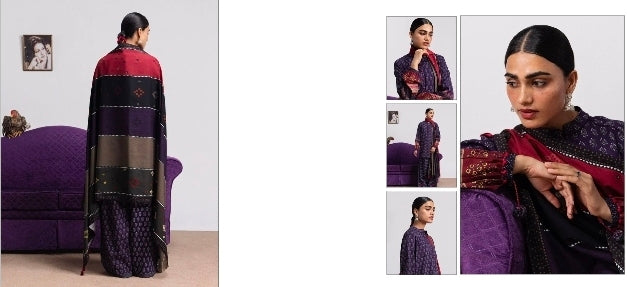 Coco by Zara Shahjahan Aika 3B Linen 3PC Unstitched | 101% Original