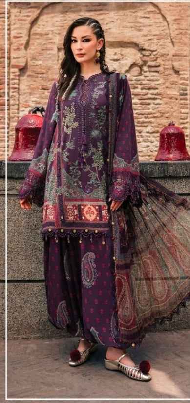 M.Prints Fall Collection 2026 Design 2B Printed Cambric 3PC | Unstitched