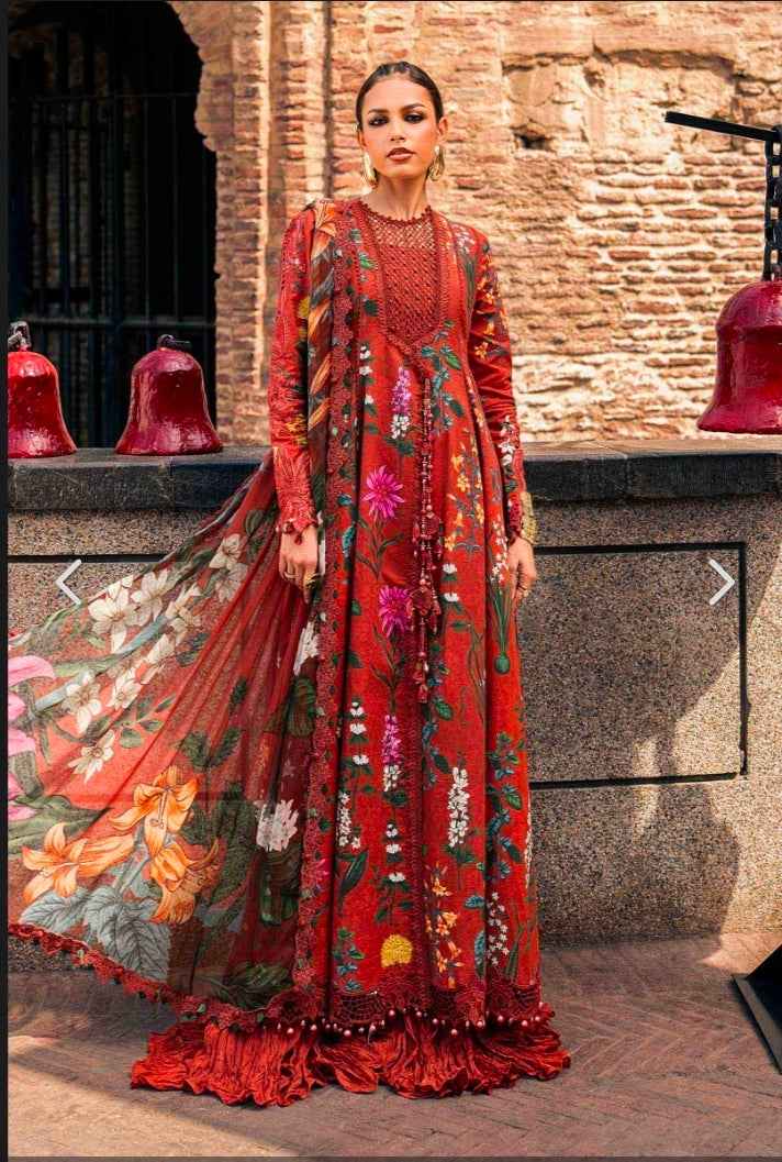 M.Prints Fall Collection 2026 Design 6B Printed Cambric 3PC | Unstitched