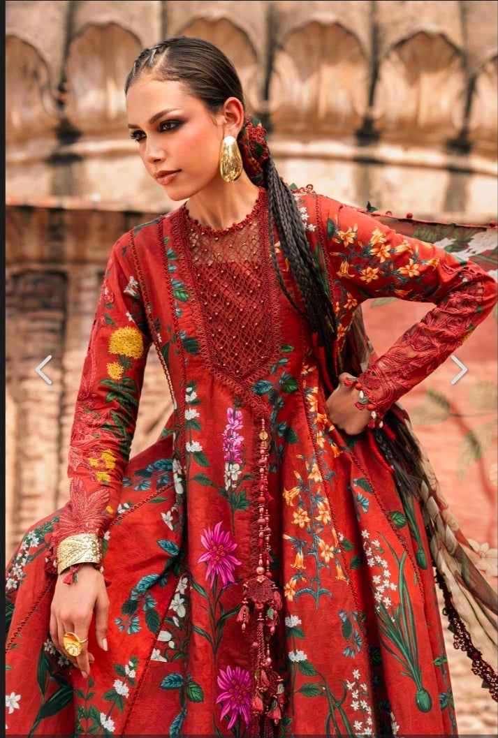 M.Prints Fall Collection 2026 Design 6B Printed Cambric 3PC | Unstitched