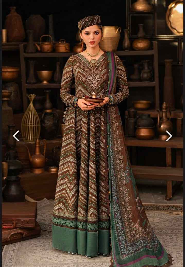 M.Prints Fall Collection 2026 Design 7A Printed Cambric Anarkali 3PC | Unstitched
