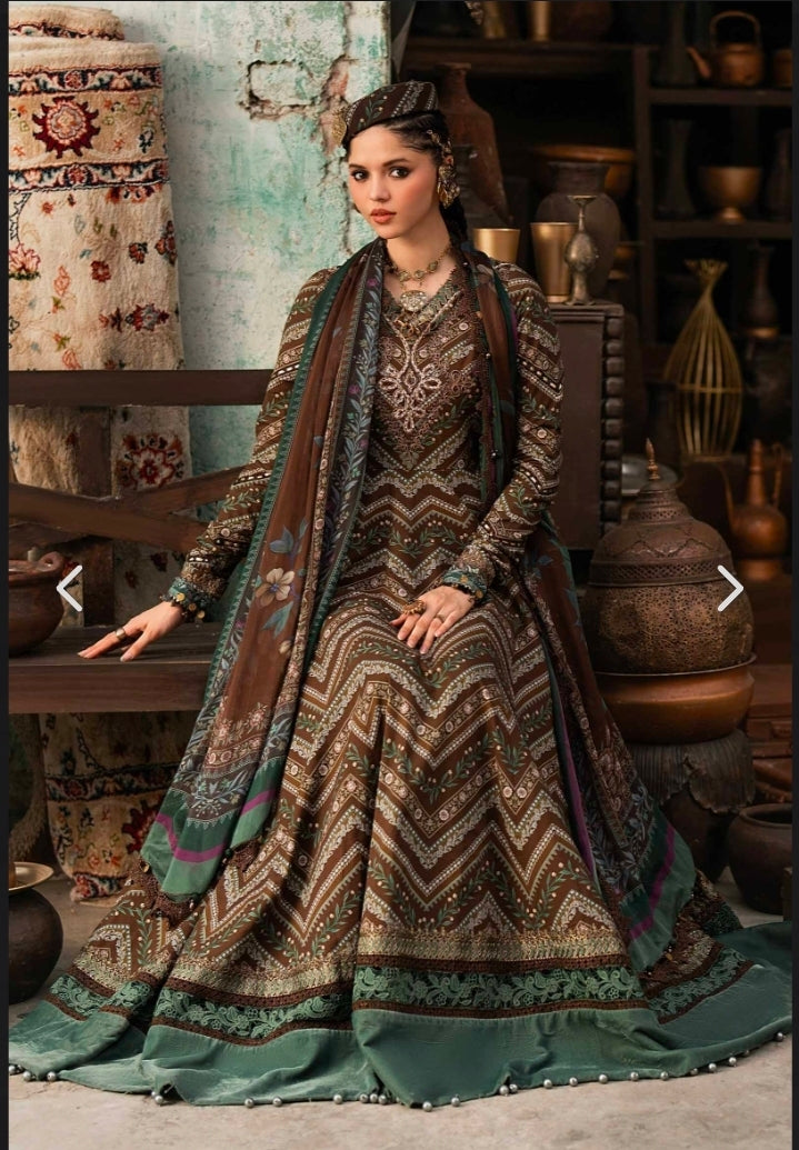 M.Prints Fall Collection 2026 Design 7A Printed Cambric Anarkali 3PC | Unstitched
