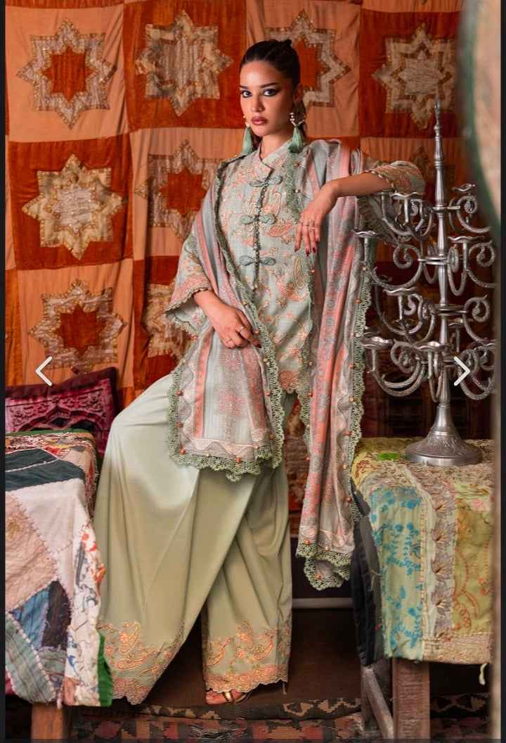 M.Prints Volume 31 Design 8B Irish Linen 3PC | Unstitched