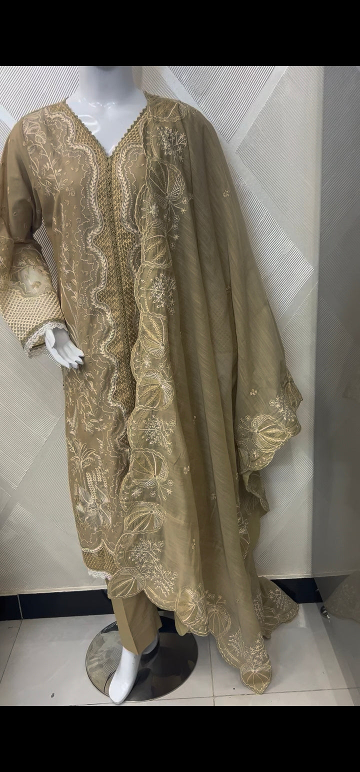 Mavi Pret BinIlyas 232-B Luxury Embroidered Lawn 3PC | Stitched Ready to Wear