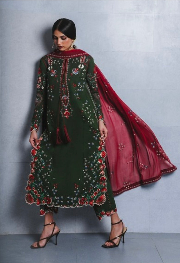 Jita by Hussain Rehar – Embroidered Karandi 3PC Unstitched