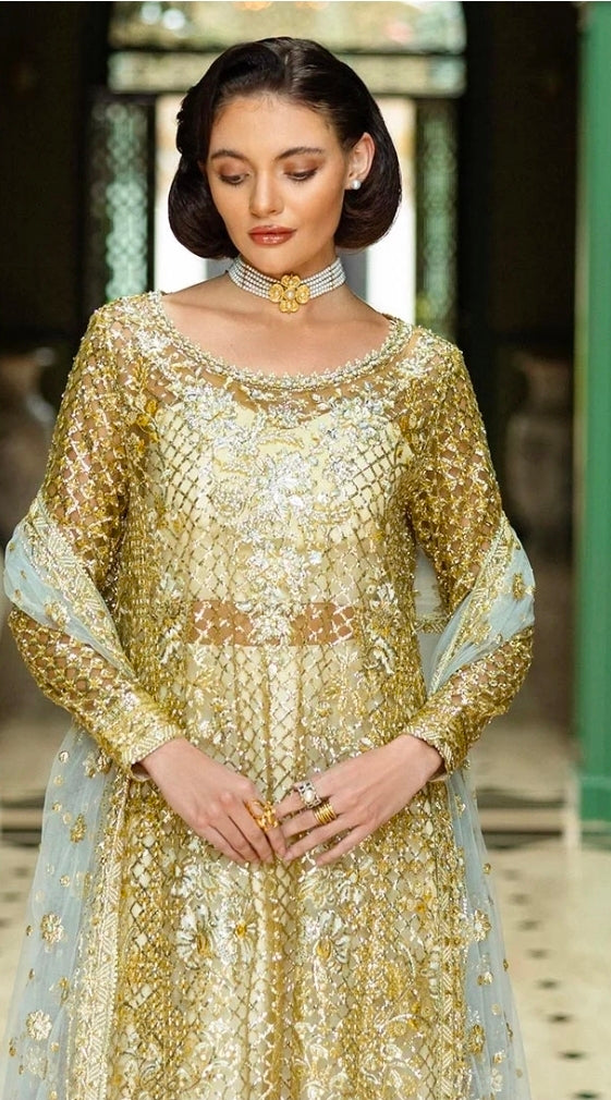 Mushq Only You Embroidered Net 3PC – HUNWD250103U