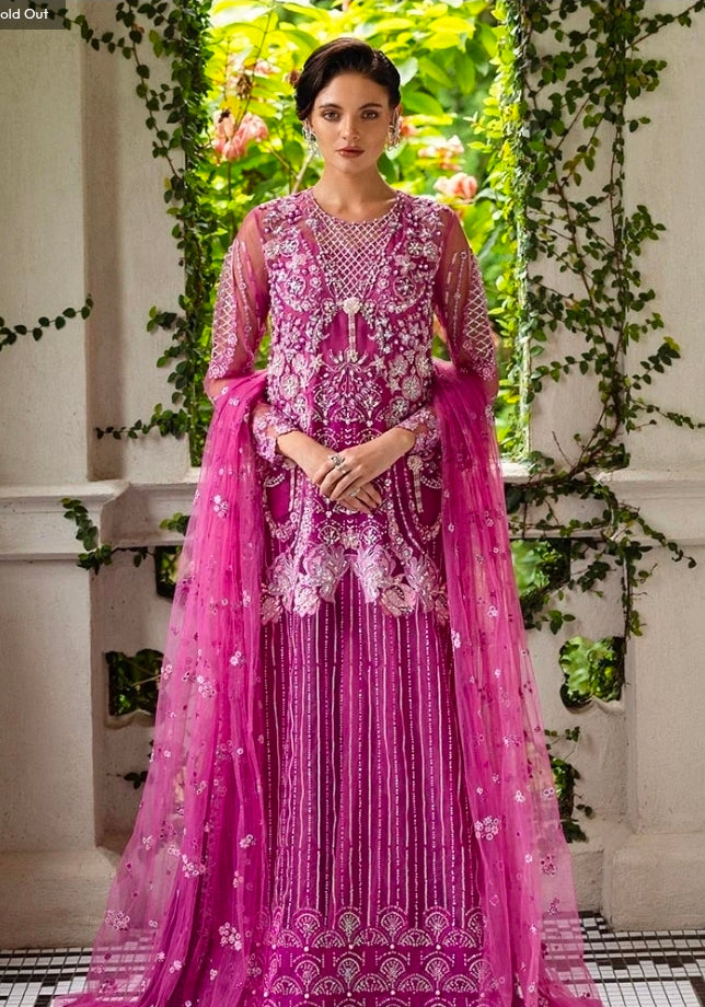 Mushq Sweet November Embroidered Net 3PC – HUNWD250107U