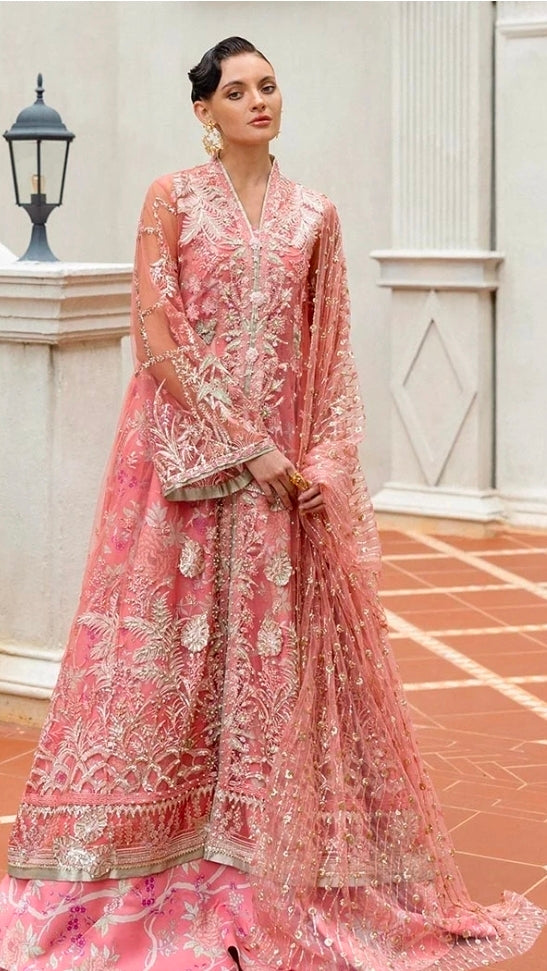 Mushq Wings of Desire Embroidered Net 3PC – HUNWD250106U