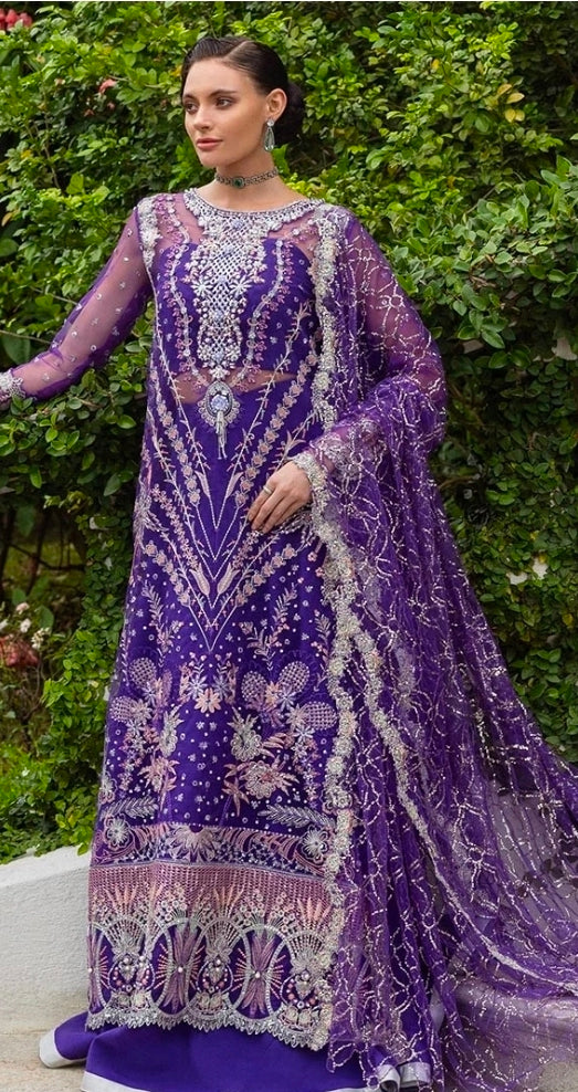 Mushq Untamed Heart Embroidered Net 3PC – HUNWD250104U