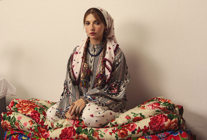 Coco by Zara Shahjahan Amelia 5A Linen 3PC Unstitched | 101% Original
