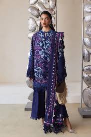 Lawn - Suffuse - Luxury Unstitched 26 - ELORA