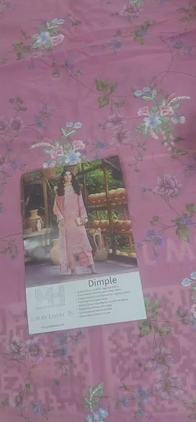 Lawn - Maryam Hussain - Luxury 26 - Dimple