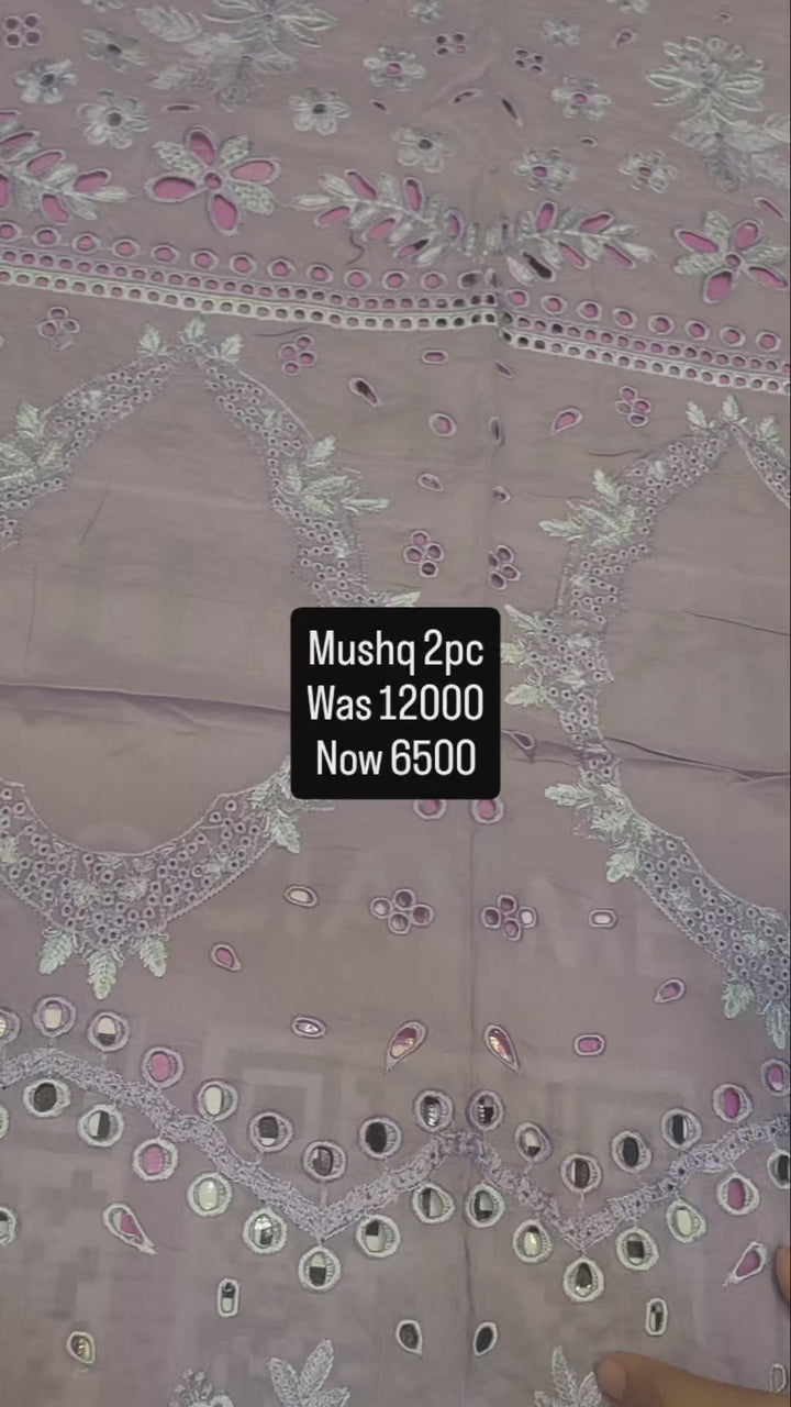 Mushq Luxury Lawn Lilac 2PC BFresh | 101% Original