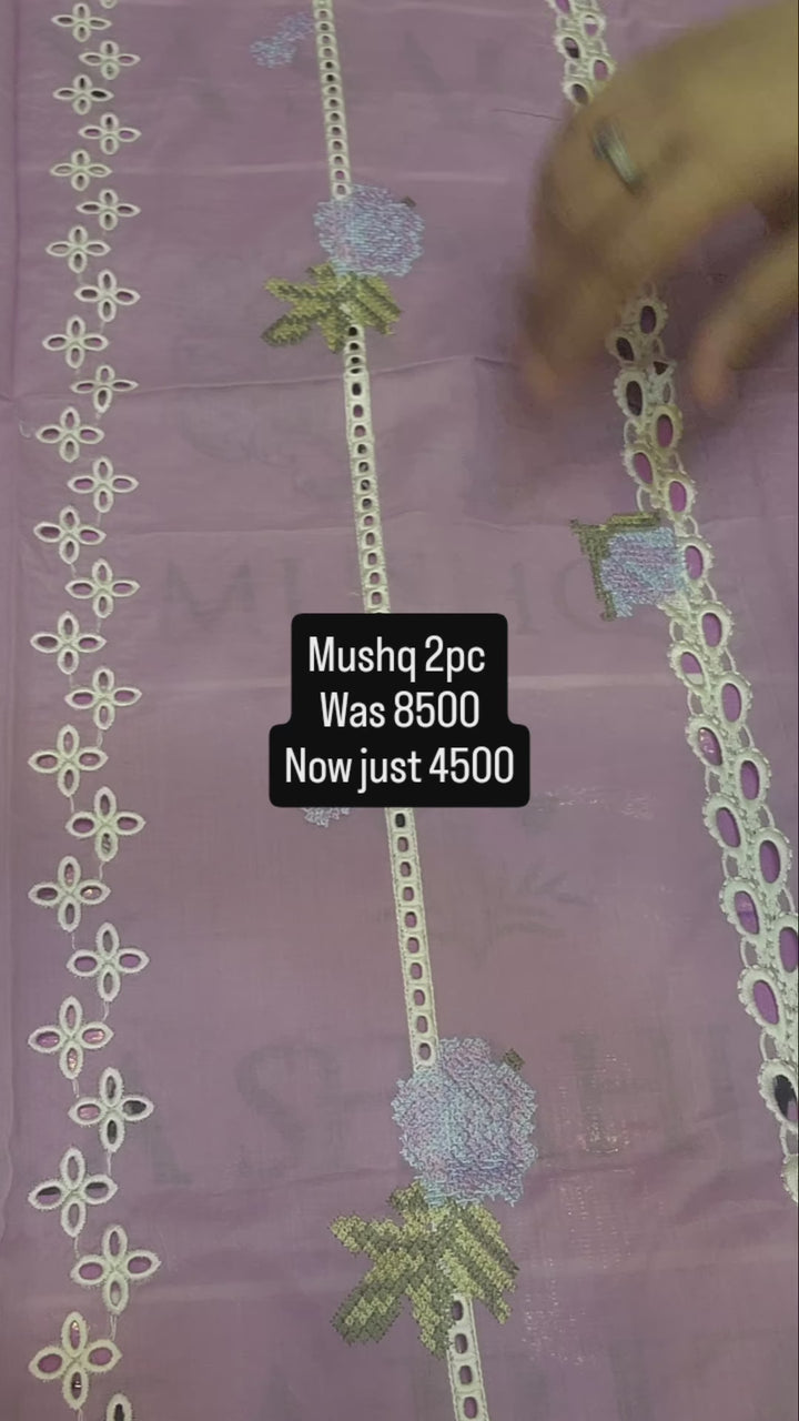 Mushq Luxury Lawn Teapink 2PC BFresh | 101% Original
