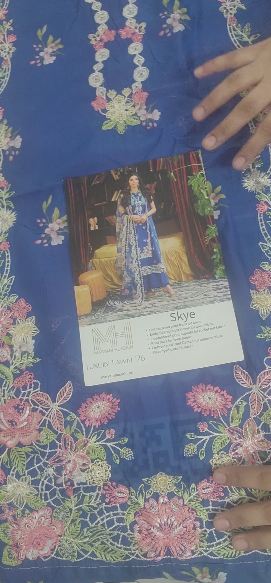 Lawn - Maryam Hussain - Luxury 26 - Skye
