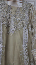 Mavi's Formal Mushq Hand Embellished Kaftan – Nude