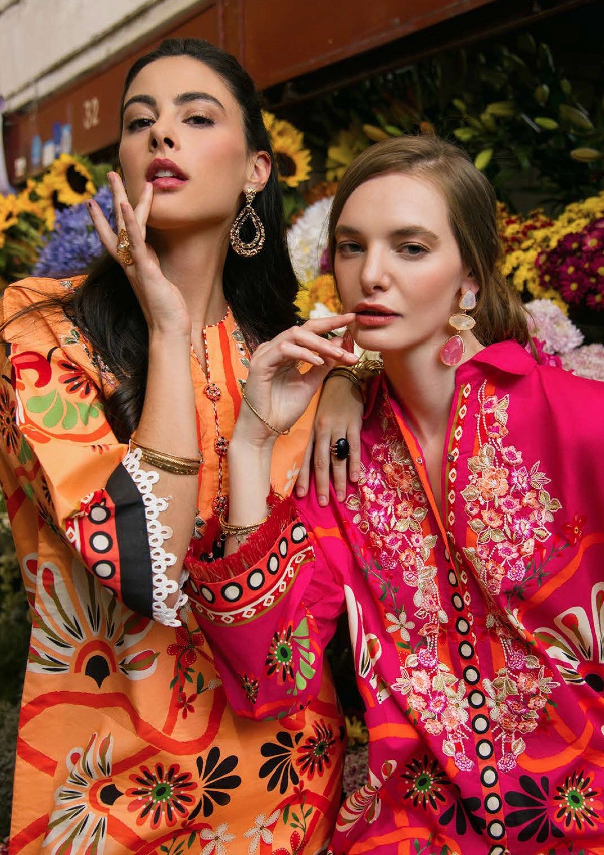 Lawn - Mushq - Hemline La Dolce Prints Vol-2 - HUN25#09B - Doves of Garden