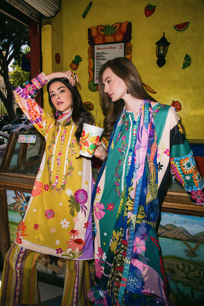 Lawn - Mushq - Hemline La Dolce Prints Vol-2 - HUN25#07B - The Dream