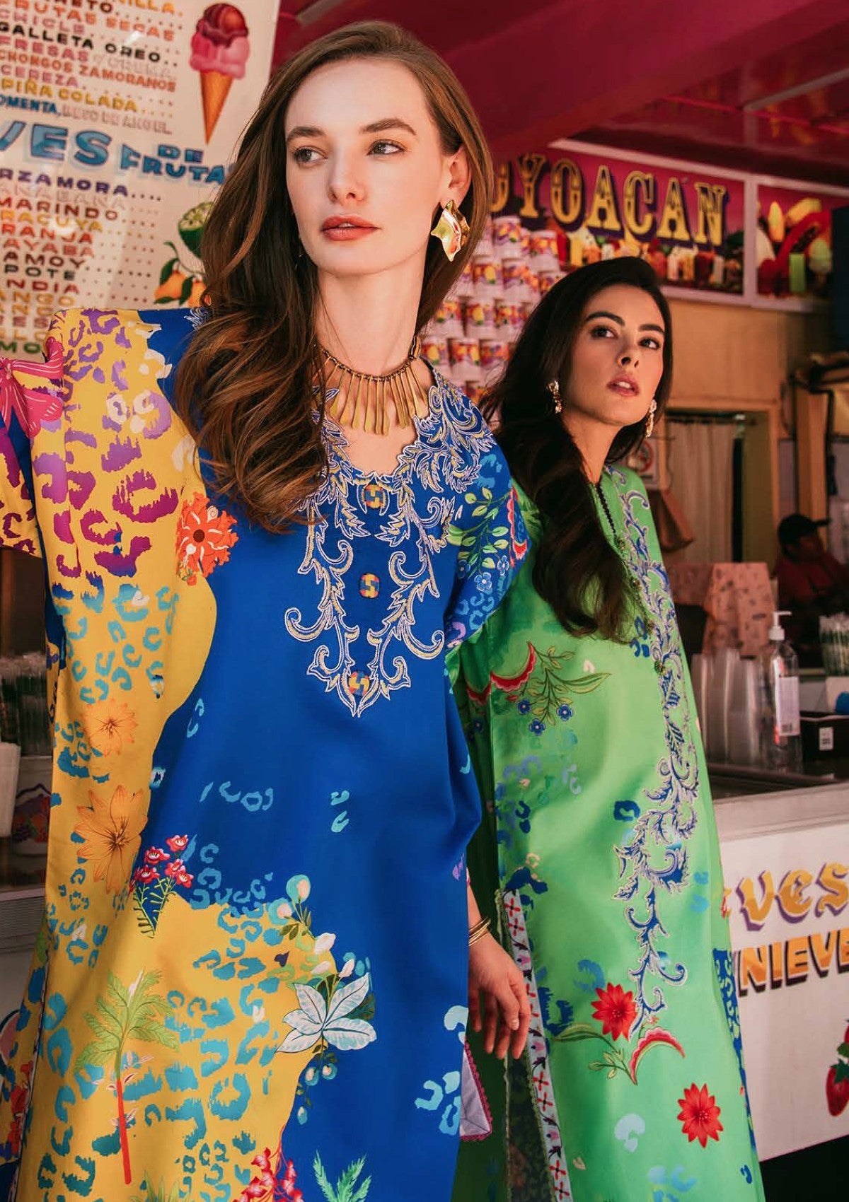Lawn - Mushq - Hemline La Dolce Prints Vol-2 - HUN25#10B - Living Heart