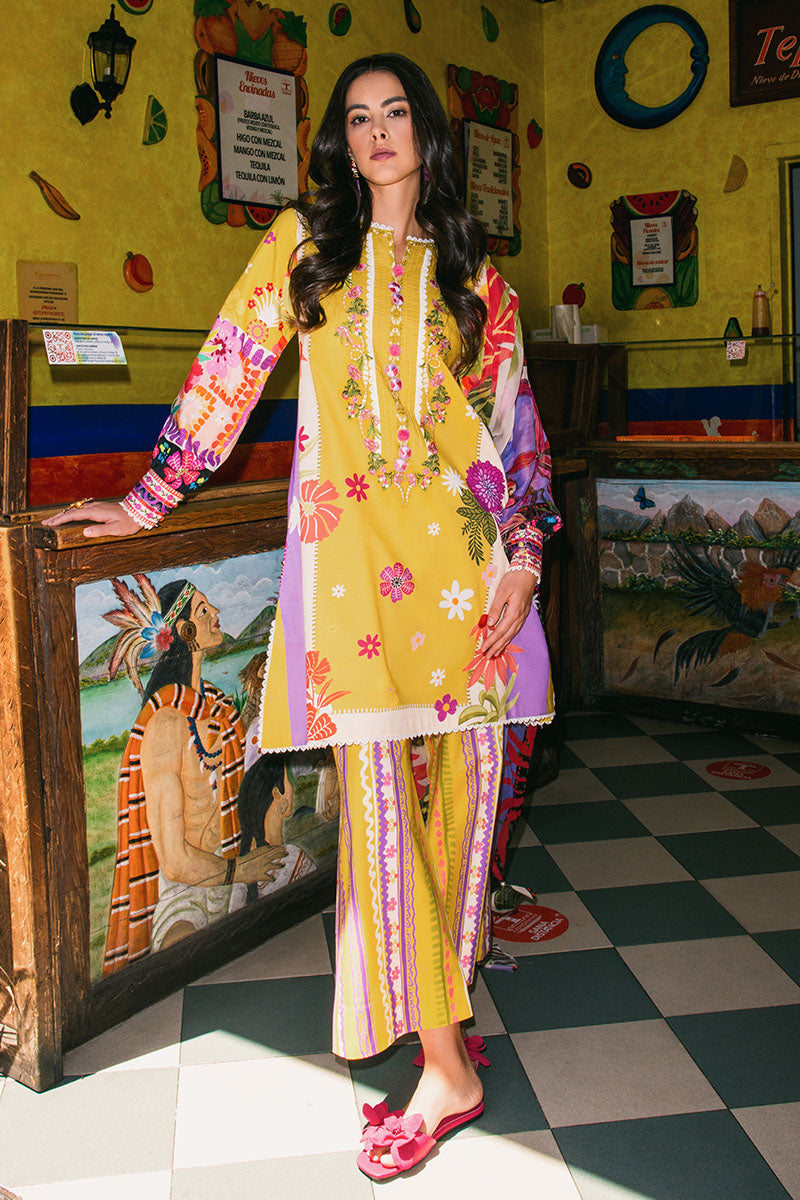 Lawn - Mushq - Hemline La Dolce Prints Vol-2 - HUN25#07B - The Dream