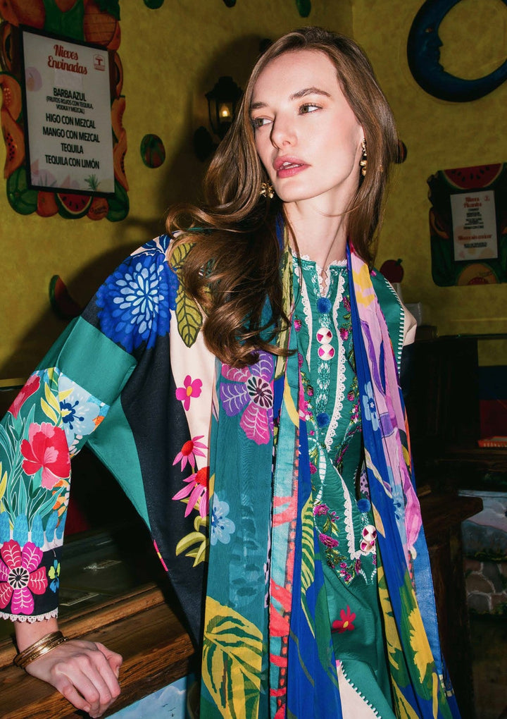 Lawn - Mushq - Hemline La Dolce Prints Vol-2 - HUN25#11B - Water Dancers